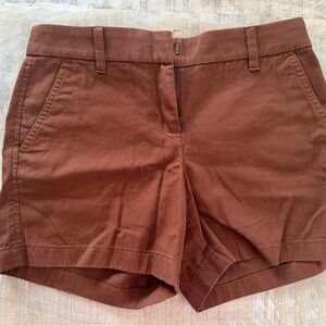 J.Crew Chestnut Brown 5” Shorts NWT